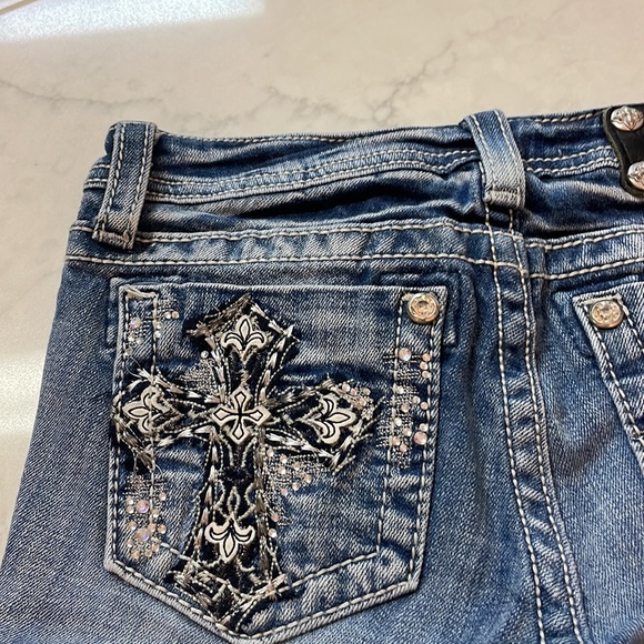 Miss Me Crop Jeans Size 14 Girls - Picture 7 of 7